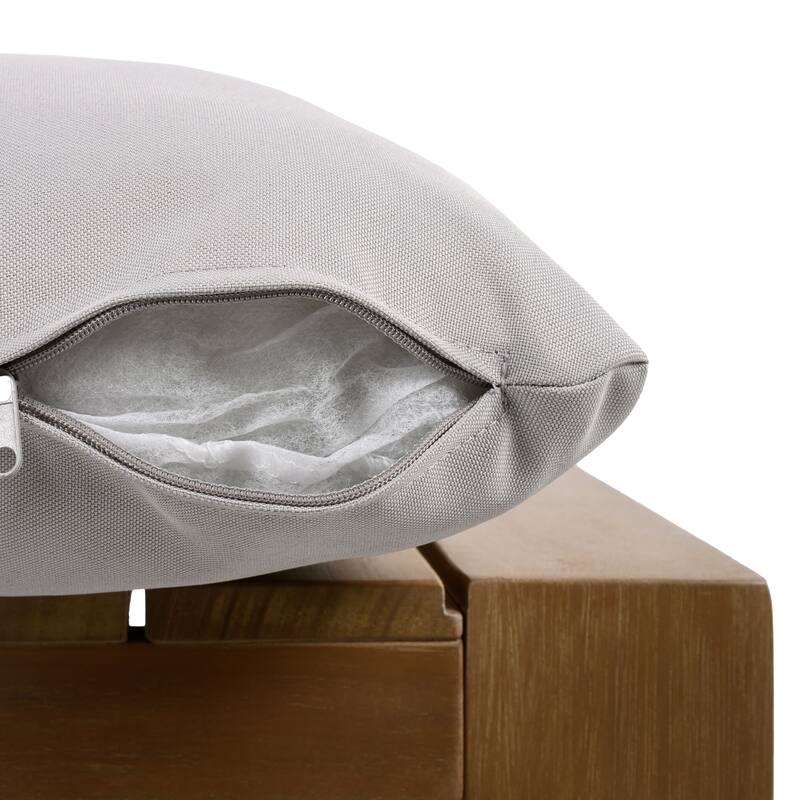 Roomfitters Outdoor Dining Chairs 2-Pack, Acacia Wood Patio Chairs with Rope Weave and Cushions, Weather-Resistant