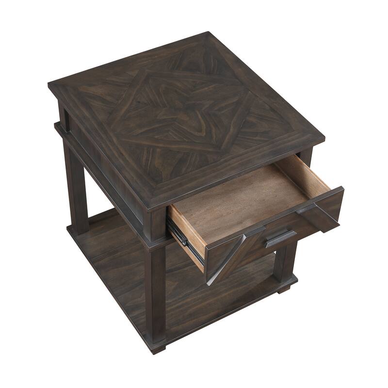 Varlet Rectangular Wood End Table