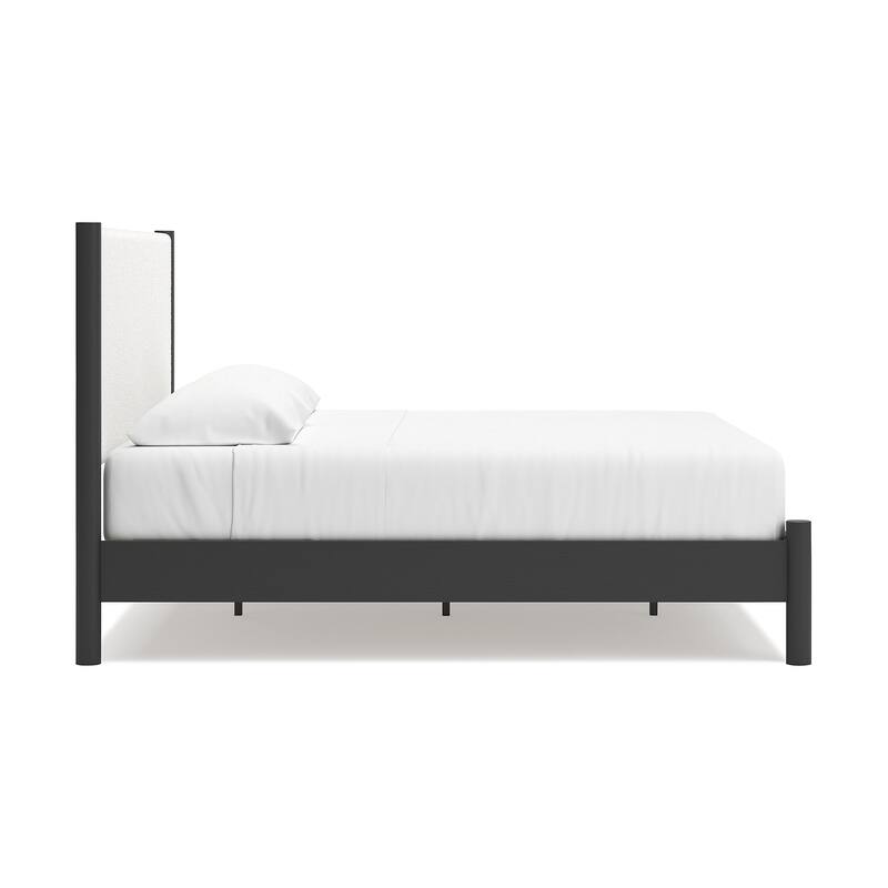 Signature Design by Ashley Cadmori Upholstered Panel Platform Bed