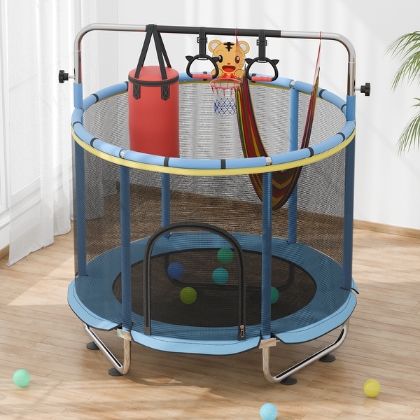 mini trampoline with net