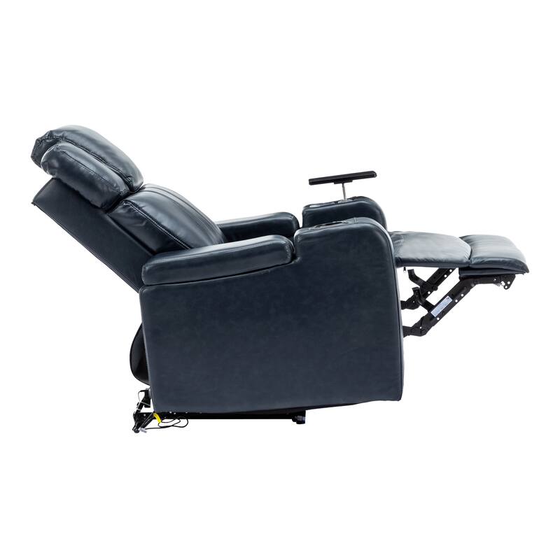 Power Recliner Individual Seat Home Theater Recliner with Cooling Cup Holder, Bluetooth Speaker, LED Lights, USB Ports