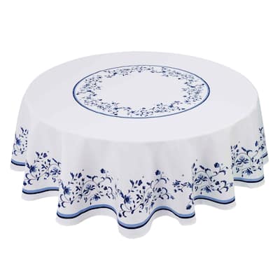 Spode® Blue Portofino 70" Round Tablecloth