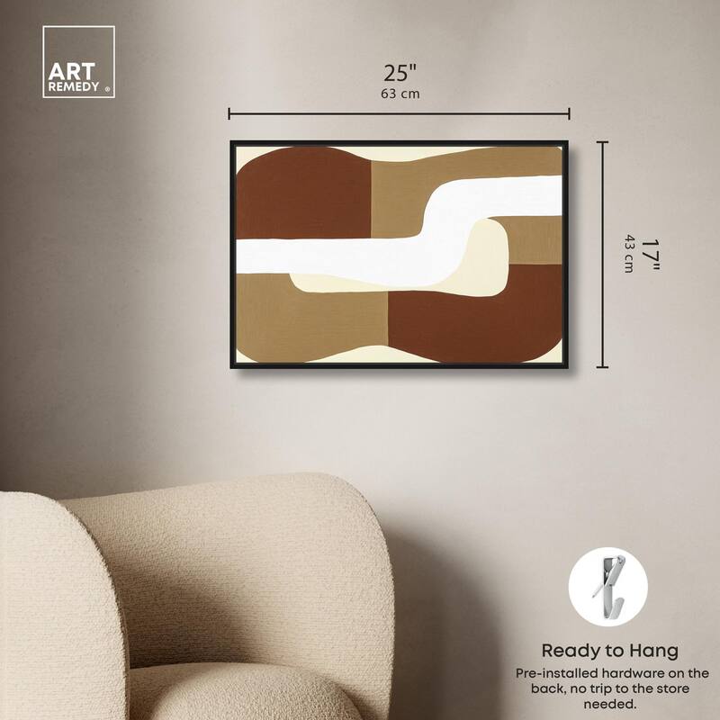 Minimal Wavy III Canvas by Art Remedy