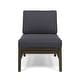 preview thumbnail 16 of 86, Christopher Knight Home - Outdoor Patio Conversation Set, Acacia Wood Frame, Cushions & Slatted Coffee Table