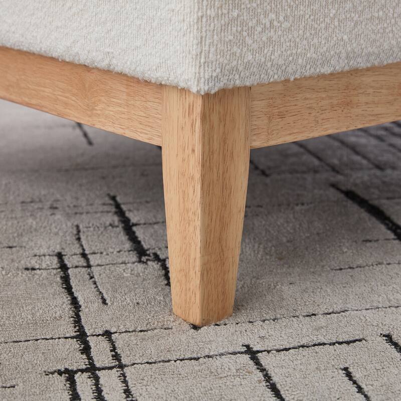 33.86"W Upholstered Storage Ottoman With Reversible Lid Coffee Table