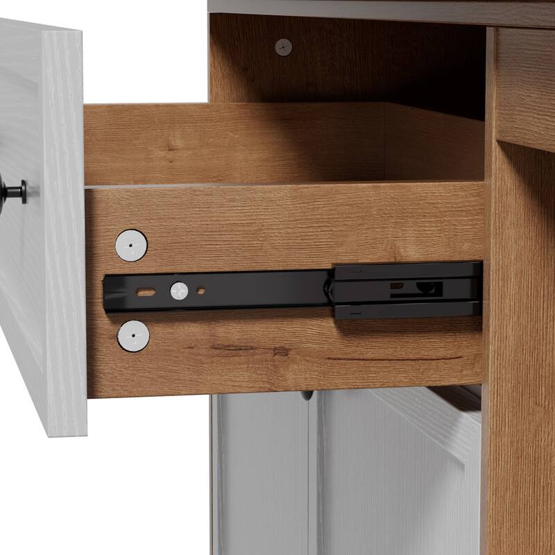 Changing Table Dresser with Drawers and Shelves