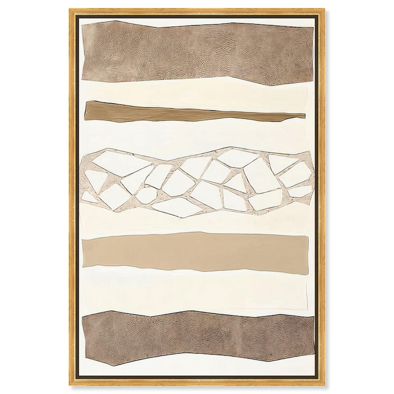 Relief Rifts I Canvas by Art Remedy - 20" x 30" - Gold