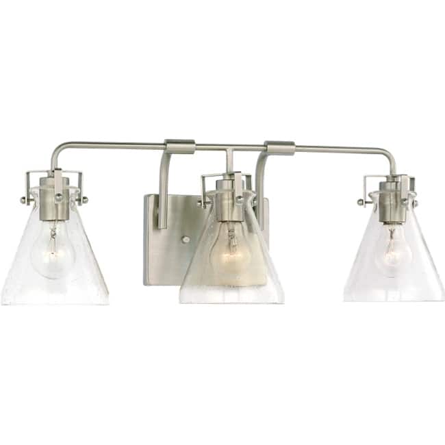 Jaden modern industrial 3-light indoor dimmable bath vanity wall sconce