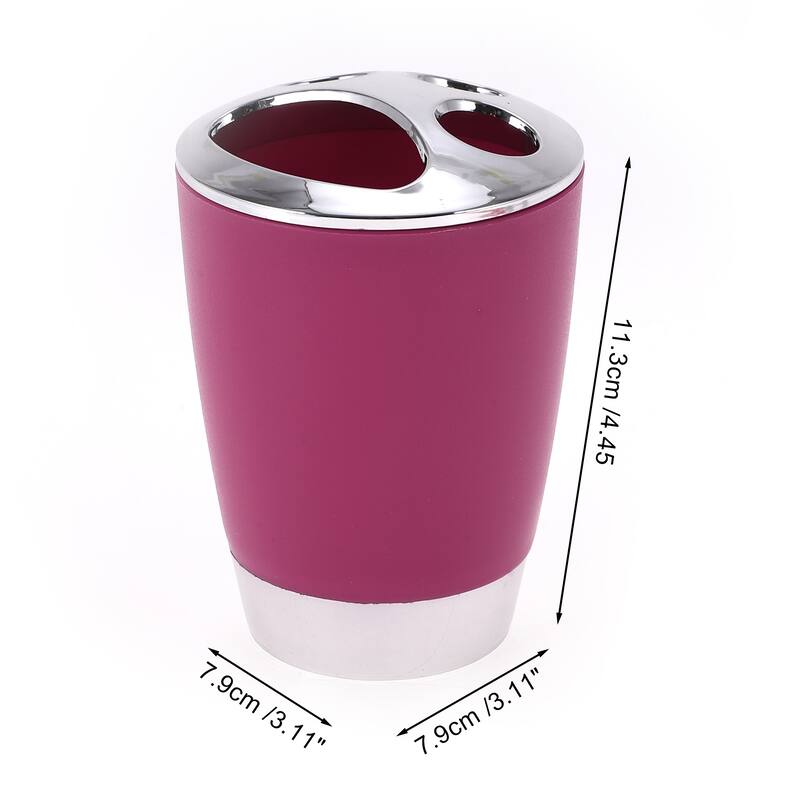 1 Pcs Women Durable Toothbrush Holder for Bathroom - Rose Red