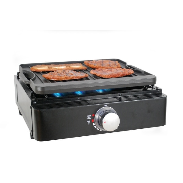 Lifesmart Reversible Cast Iron Flat Top Griddle. Opens flyout.