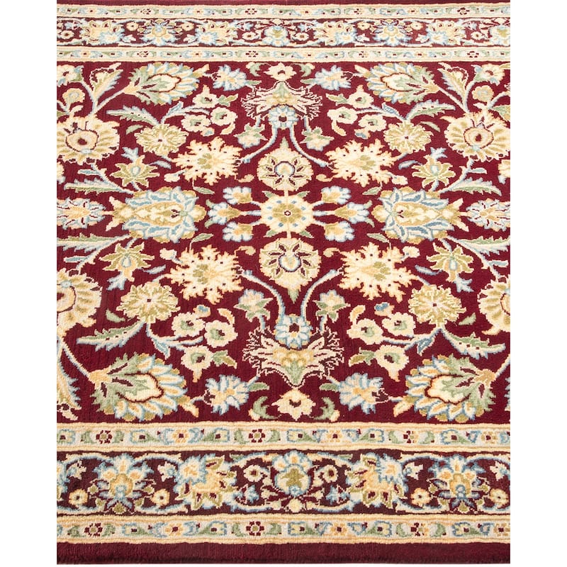 Overton Handknotted Wool Traditional Oriental Red Area Rug - 3' x 5'