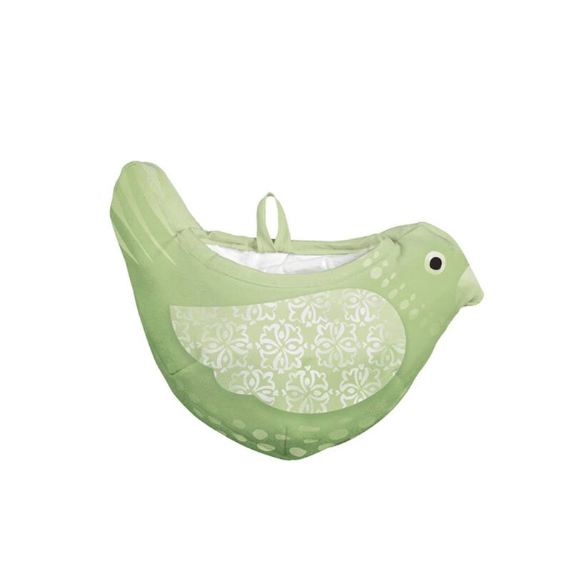 Whimsical Bird Fabric Wall Planters Set of 3