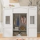 preview thumbnail 17 of 30, Multifunctional and Playhouse Design Loft Bed with Ladder, Maximized Storage Space, Full Size White