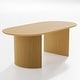preview thumbnail 9 of 40, 67" Nordic Style Oval Dining Table - for 6 People