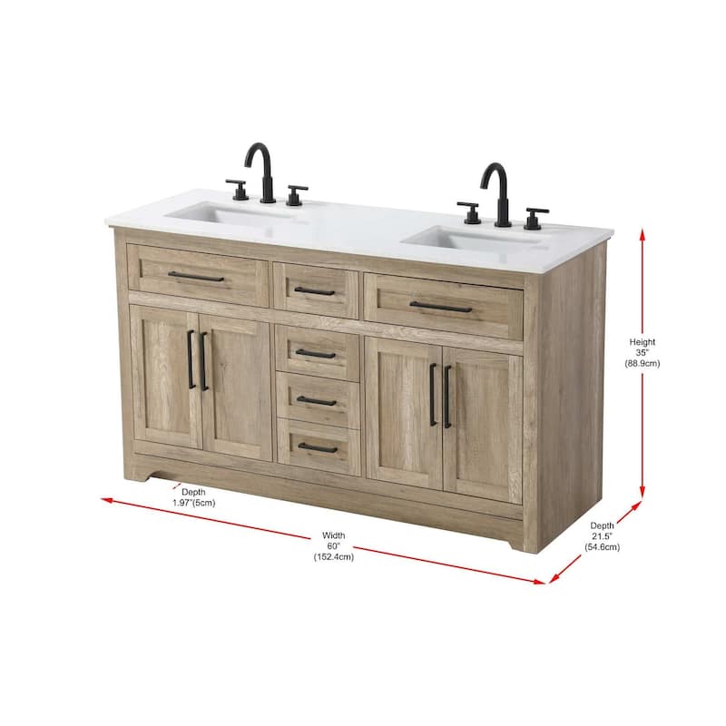 Nathaniel Double Bathroom Vanity (54-84 inch)
