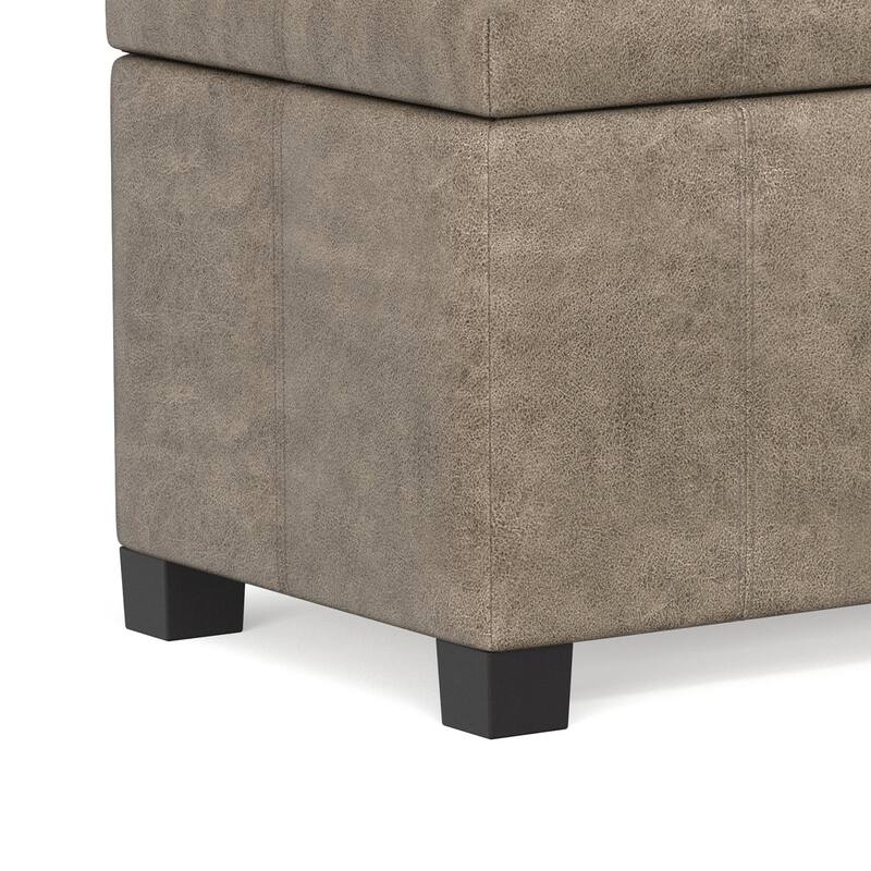 WYNDENHALL Lancaster 36 inch Wide Contemporary Rectangle Storage Ottoman