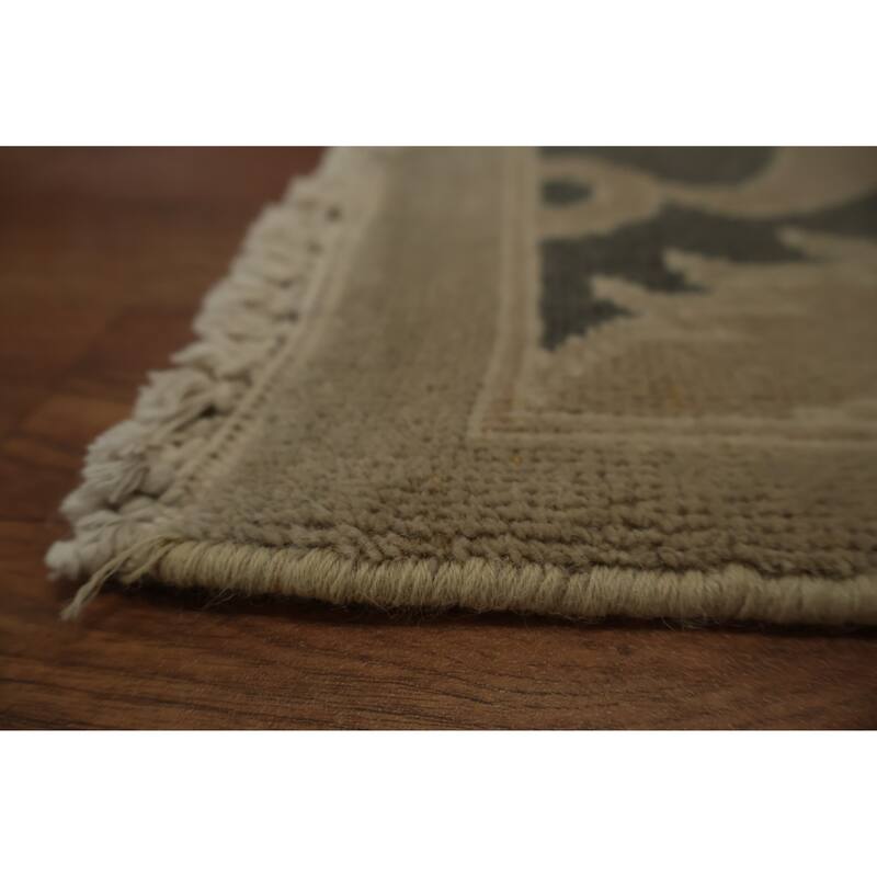 Hand Knotted Oriental 100% Wool Carpet Traditional All-Over Brown Ziegler Area Rug - 14' 9'' X 9' 11''