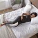 preview thumbnail 5 of 3, Boppy Organic Cotton Pregnancy Support Wedge Pillow, Biscotti Liquid Stripe - Biscotti Liquid Stripe