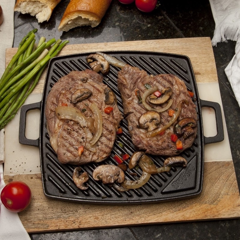 Bayou Classic® Cast Iron 14-inch Reversible Griddle Bed Bath