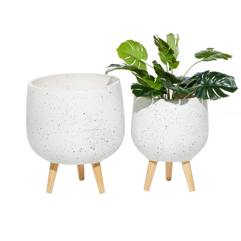 MgO Contemporary Planter (Set of 2) - S/2 17", 15"H