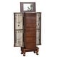 preview thumbnail 8 of 10, Costway Jewelry Cabinet Storage Chest Stand Organizer Necklace Wood - 14.8''(L) X9''(W) X38.6''(H)