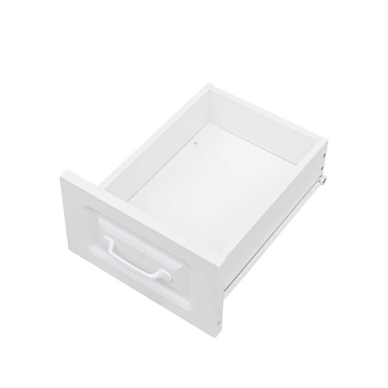 L-Shaped Corner Computer Desk with Drawers & Hutch, Modern Office Desk with Bookshelf, Large Wood Workspace Table for Home