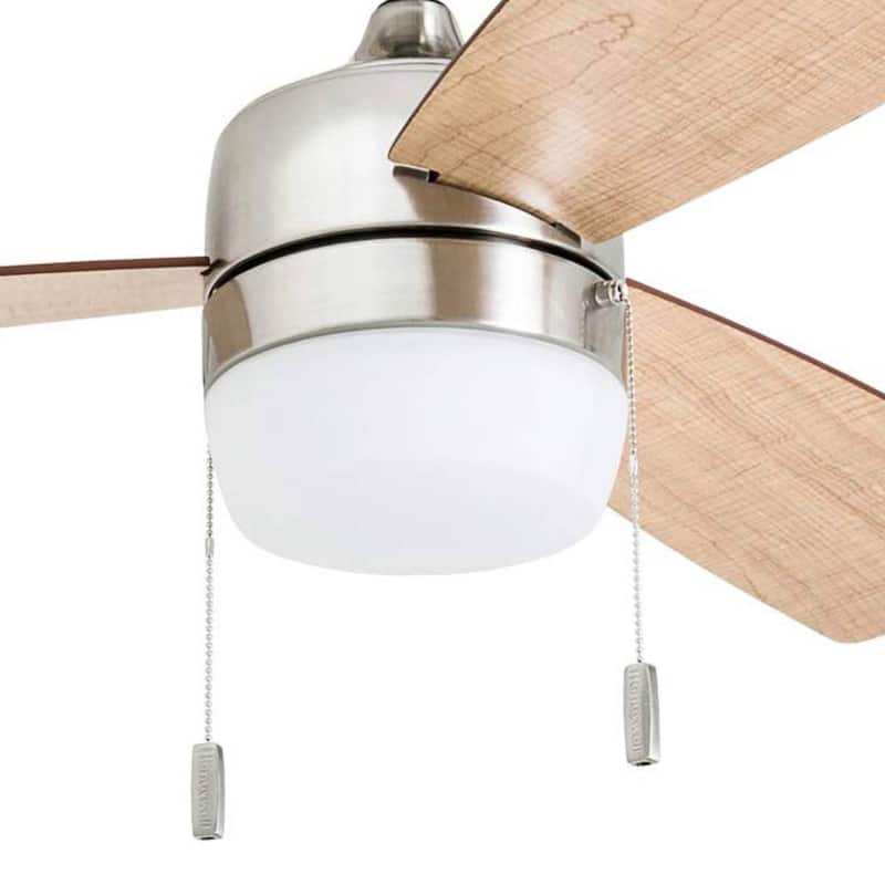 44" Honeywell Barcadero Matte Black Contemporary Indoor LED Ceiling Fan with Light, Pull Chain