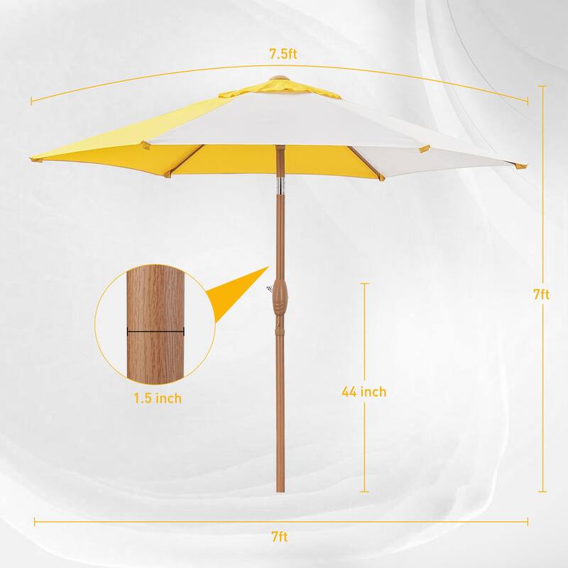 Ainfox Patio Umbrella Without Base for Garden Patio