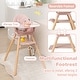 preview thumbnail 33 of 35, Costway 6-in-1 Convertible Wooden Baby Highchair Infant Feeding Chair - See Details