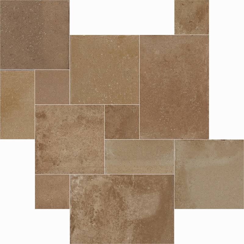 Merola Tile Adagio Rosso Modular 25-5/8" x 51-1/8" Porcelain Floor and Wall Tile