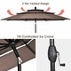 preview thumbnail 38 of 56, Gymax 10ft 3 Tier Patio Market Umbrella Aluminum Sunshade Shelter