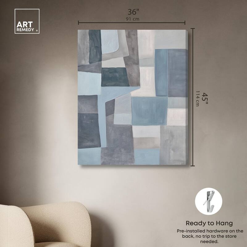 Tessellated Tones I Canvas by Art Remedy, Gallery Wrapped