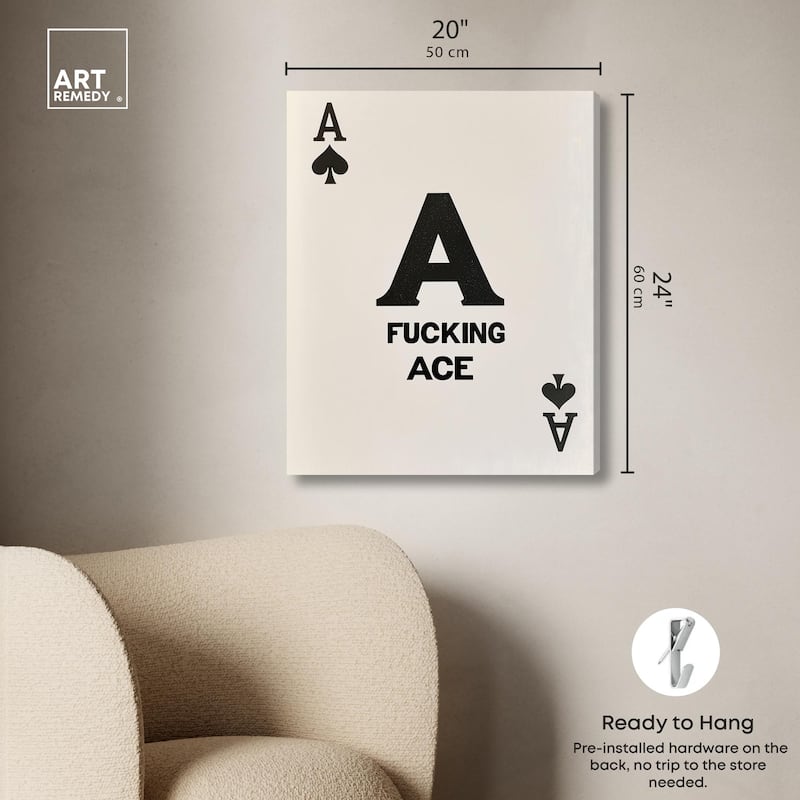 Ace Canvas by Art Remedy, Gallery Wrapped