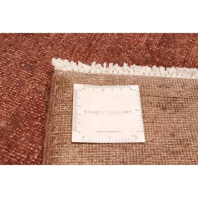ECARPETGALLERY Hand-knotted Vibrance Brown Wool Rug - 4'4 x 6'8