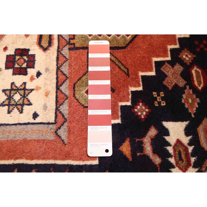 ECARPETGALLERY Hand-knotted Melis Vintage Copper Wool Rug - 4'2 x 5'8