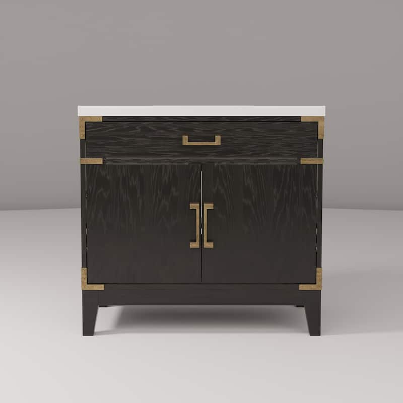 Laurel Bath Vanity with Quartz Top and Sink
