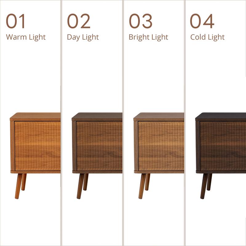 Rossetta 70'' Modern Clean Design rounded edges TV Stand with Cable Management and Drawers, up to 80"