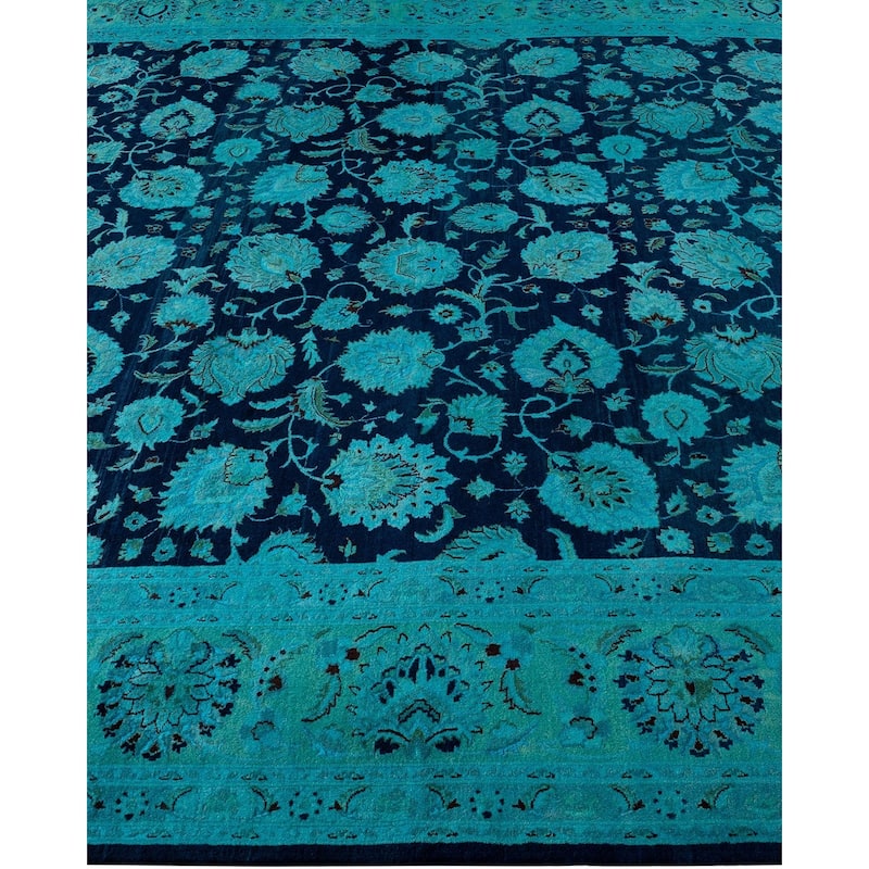 Fine Vibrance, One-of-a-Kind Hand-Knotted Area Rug - Purple, 8' 3" x 10' 5" - 8' 3" x 10' 5"