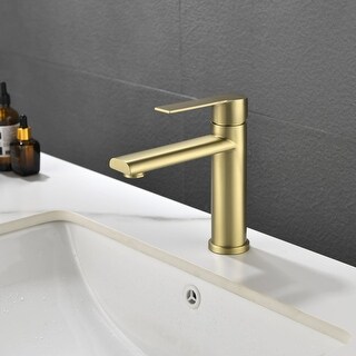 Single Handle Single Hole Bathroom Faucet - 6" x 7" x 2"