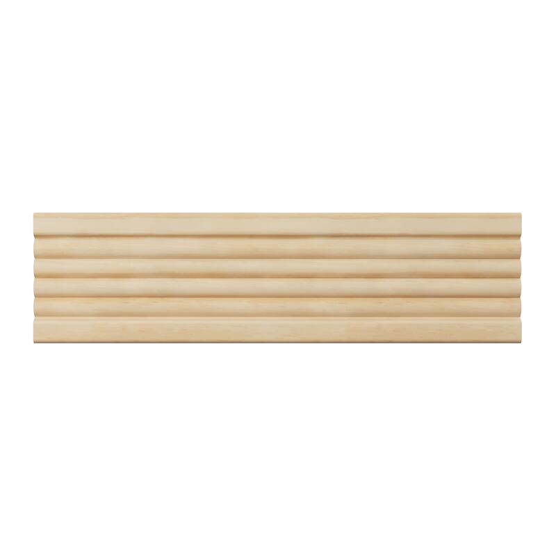 WM338: 9/16-in D x 3-3/8-in W x 96-in L Americraft Solid Hardwood Stain Grade Fluted or Reeded Reversible Moulding