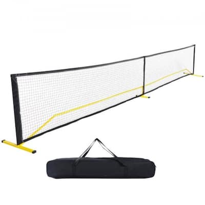 22 Feet Portable Pickleball Rectangular Net with Resistant Steady Metal Frame and Strong PE Net