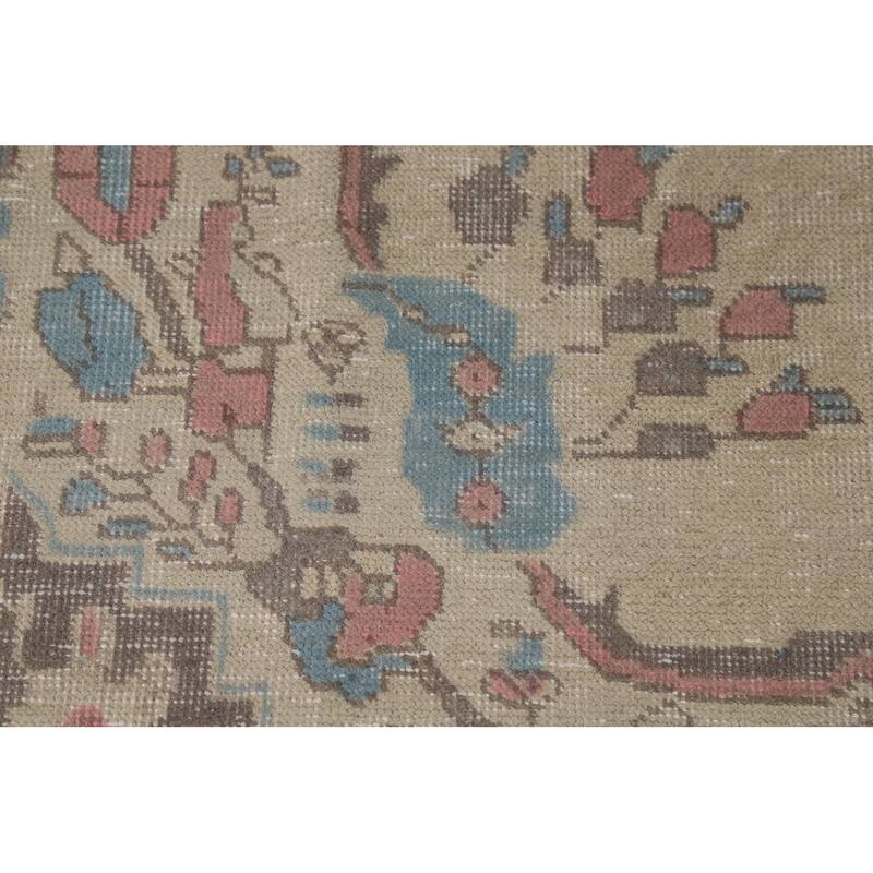 Medallion Tabriz Persian Area Rug Hand-Knotted Bedroom Wool Carpet - 6'4"x 9'3"