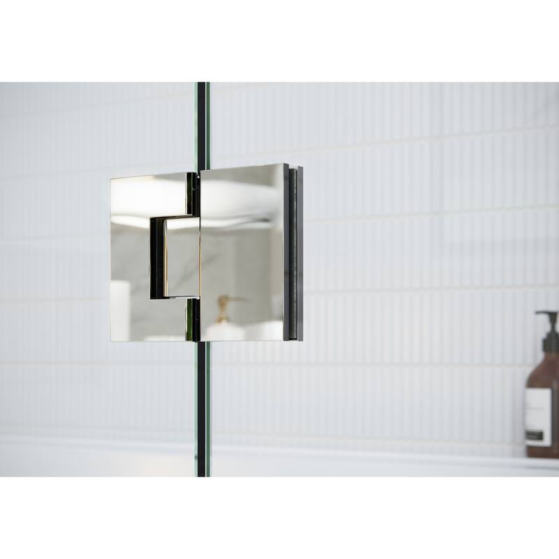 Glass Warehouse 78" x 56.75" Frameless Shower Door - Glass Hinge