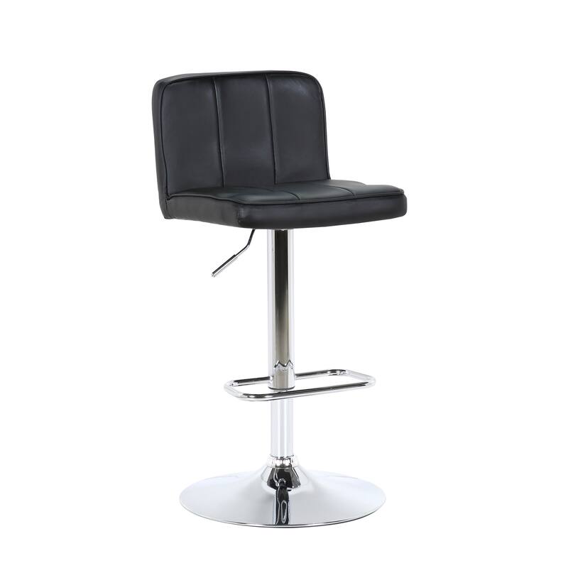 Porthos Home Marlon Bar Stool, PU Leather, Adjustable Height