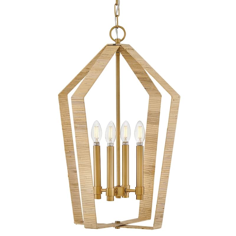 Lark 83644 Sammi 4 Light 17" Wide Pendant - Lacquered Brass