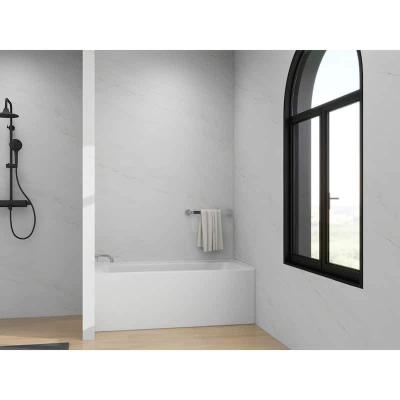 Vanity Art Alcove Soaking Acrylic Bathtub