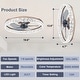 preview thumbnail 56 of 59, Low Profile Ceiling Fan with Light: 20-16 Inch, App Remote Control, Dimmable 3 CCT LED, 6 Wind Speeds, Ultra Quiet