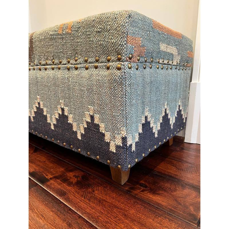 HERAT ORIENTAL Handmade Upholstered Storage Bench