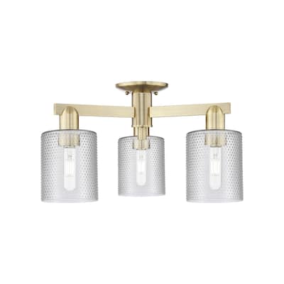 Innovations Lighting 716-3F-11-23 Cobbleskill Semi-Flush Cobbleskill 3