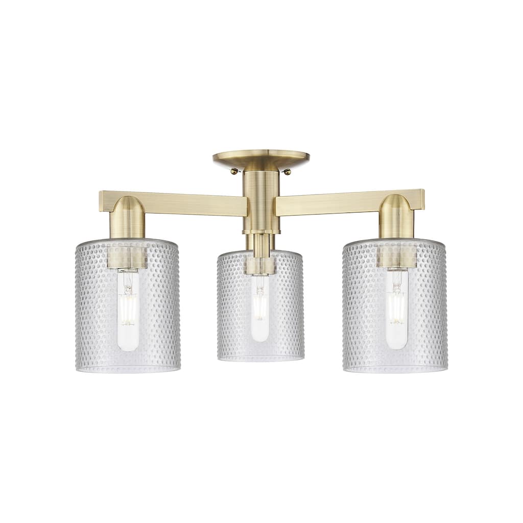 Innovations Lighting 716-3F-11-23 Cobbleskill Semi-Flush Cobbleskill 3